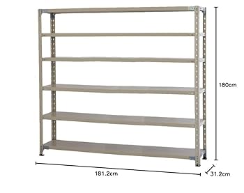 Amazon | プラス KR 軽量 スチールラック 業務用 (天地6段) 耐